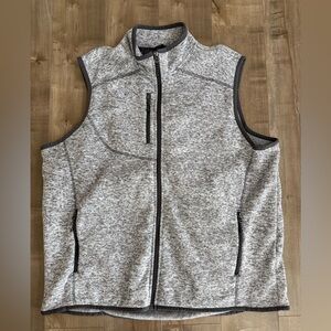 Elevate Winter Vest Men's 3XL Sleeveless Heathered Gray Full Zip JB‎ Hunt Logo